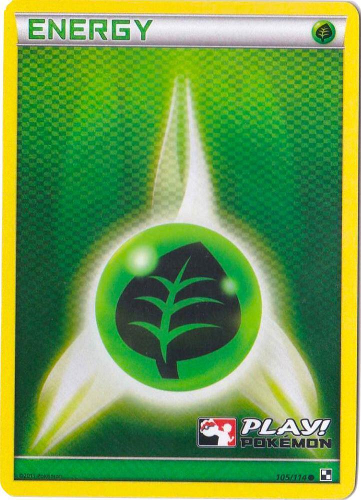 Black & White Grass Energy [Play!] Pokémon card